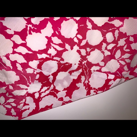Pink Polyester Floral Fabric - Picture 2 of 4